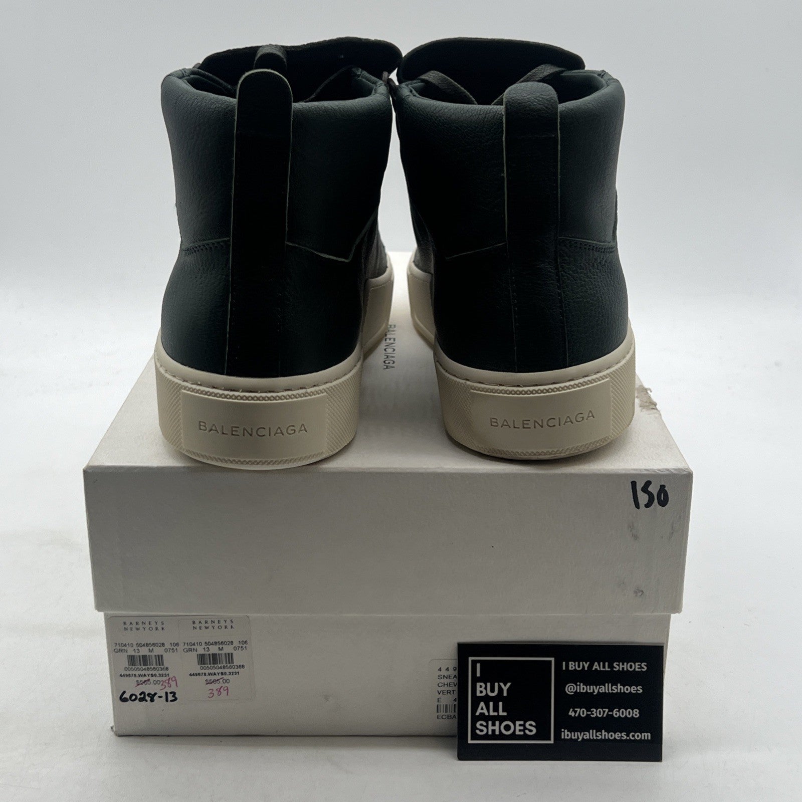 Size 46 - Balenciaga Sneakers Green Leather