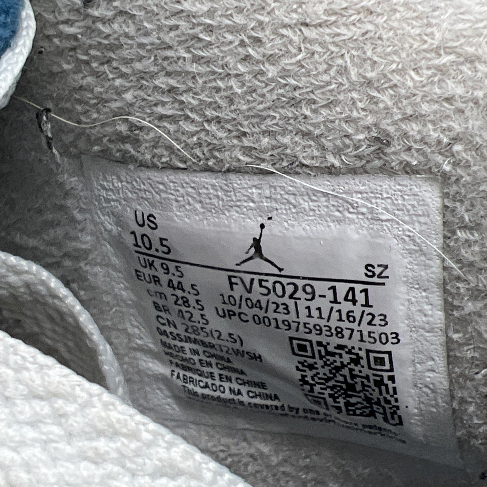 Size 10.5 - Air Jordan 4 Retro 2024 Military Blue (FV5029-141)