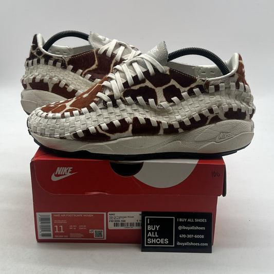 Size 11 - Nike Air Footscape Woven Cow Print W (FB1959-100)
