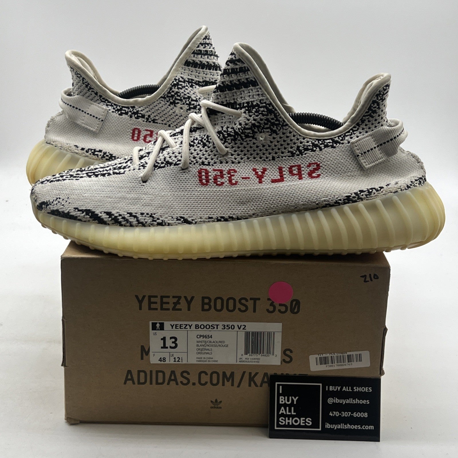 Size 13 - adidas Yeezy Boost 350 V2 Low Zebra (CP9654)