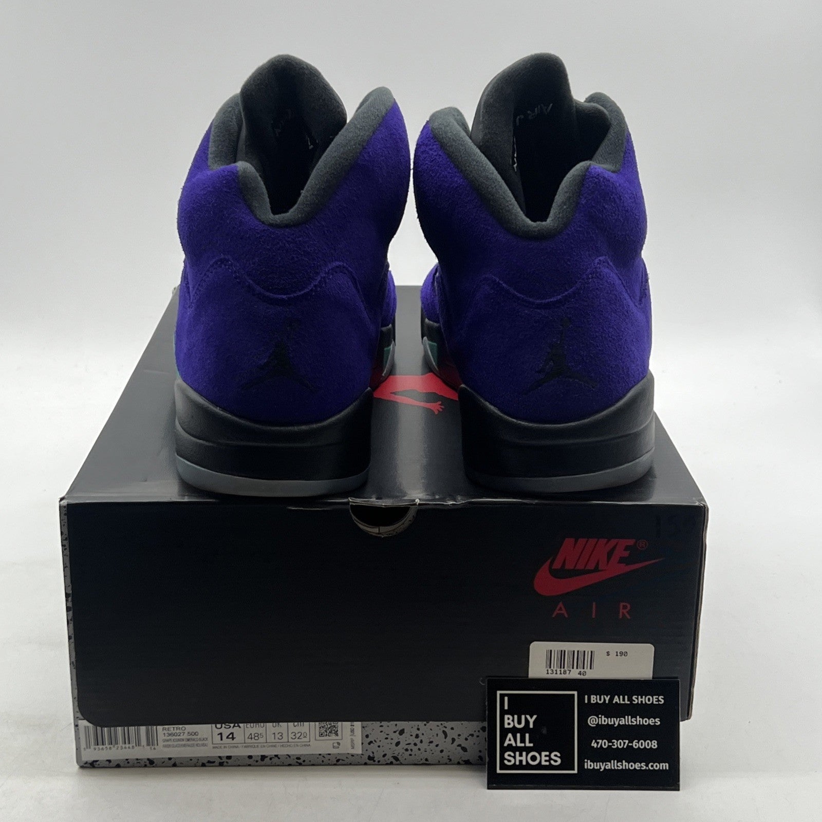 Size 14 - Air Jordan 5 Retro Alternate Grape 2020 (136027-500)
