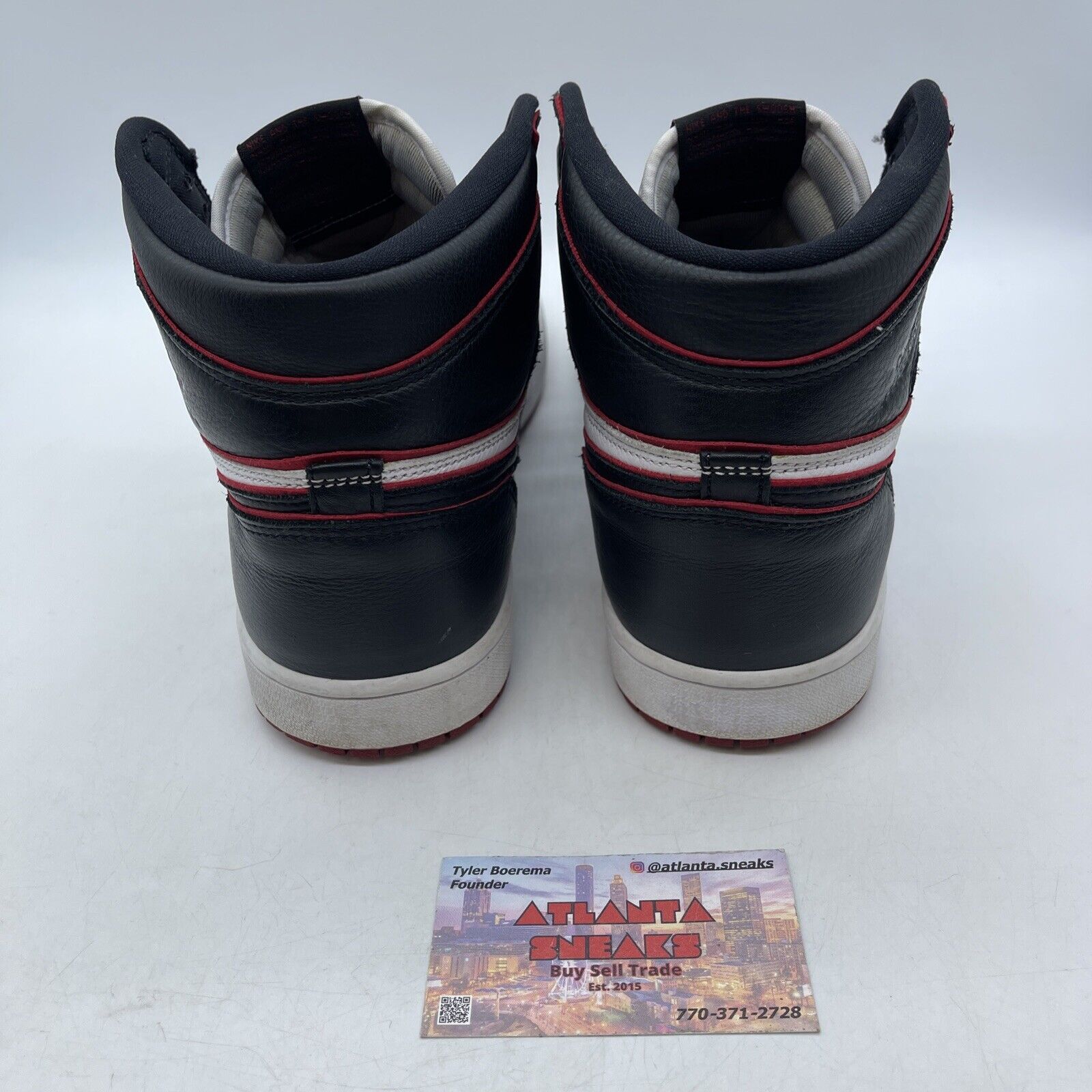 Size 9.5 - Jordan 1 Retro High OG Bloodline 2019 Red White Black (555088-062)