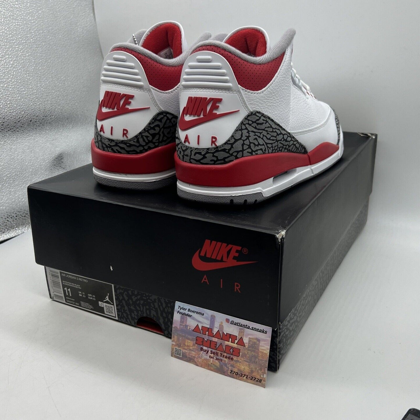 Size 11 - Jordan 3 Retro Mid Fire Red Brand New Og All