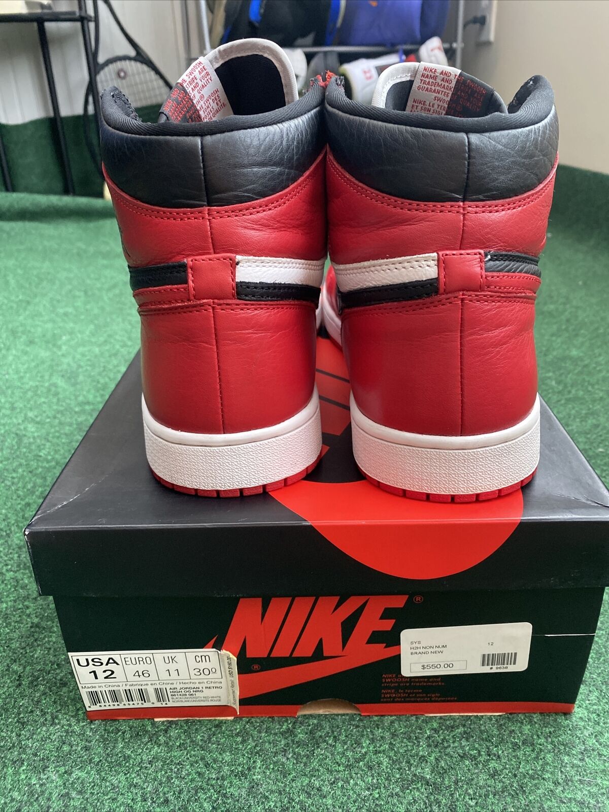 Size 12 - Jordan 1 Retro High OG NRG Homage to Home 2018 Red White Black Chicago