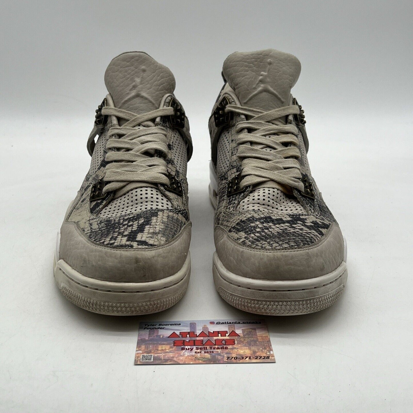 Size 11.5 - Air Jordan 4 Retro Premium Snakeskin (819139-030)