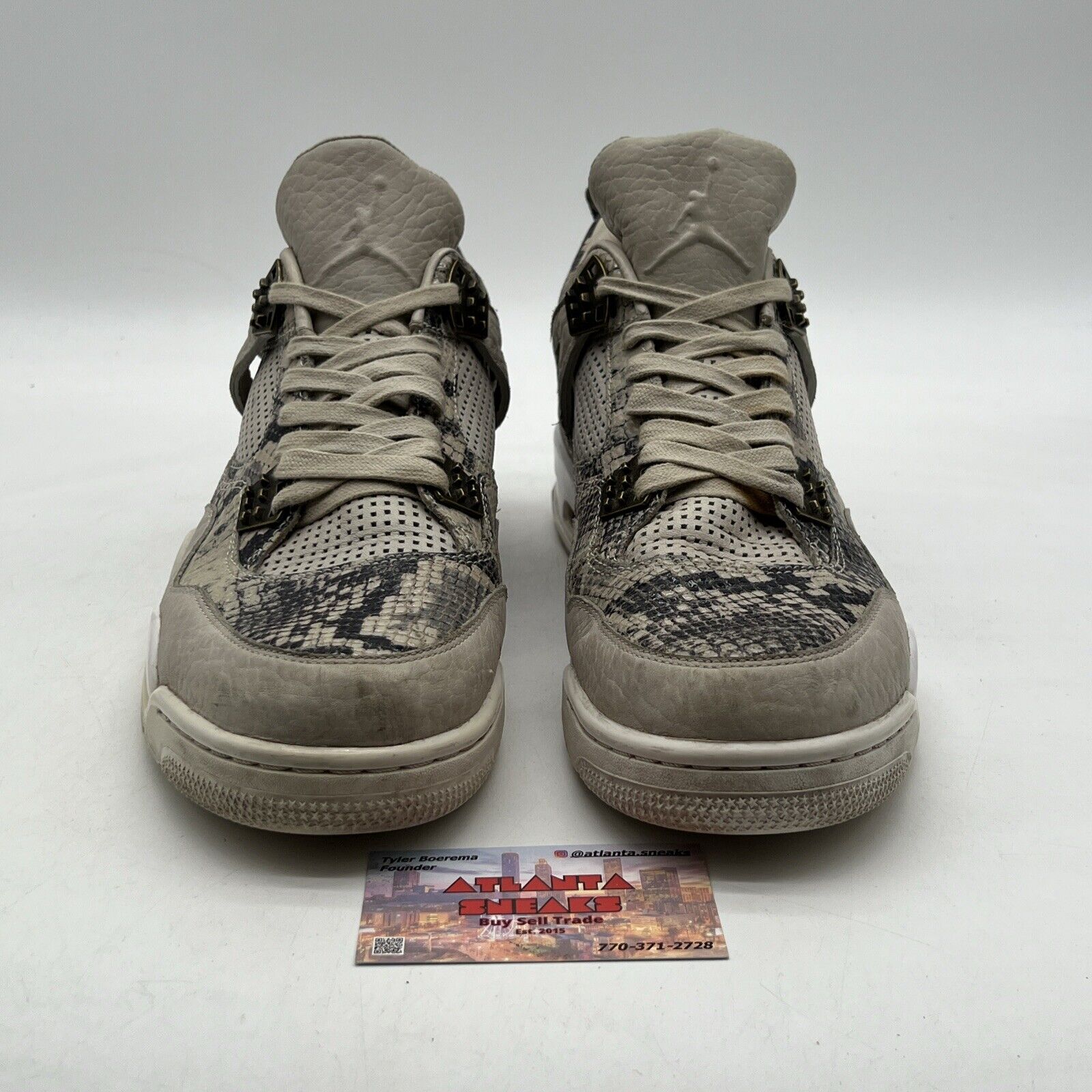Size 11.5 - Air Jordan 4 Retro Premium Snakeskin (819139-030)