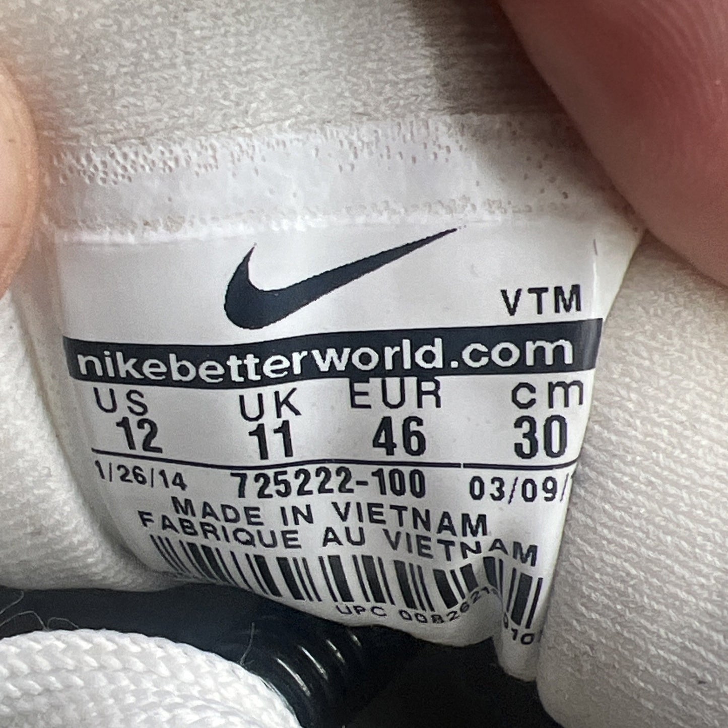 Size 12 - Nike Air Max 90 Ultra BR White (725222-100)
