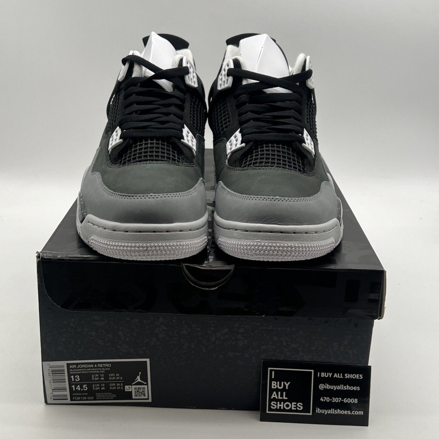Size 13 - Air Jordan 4 Retro 2024 Fear (FQ8138-002)