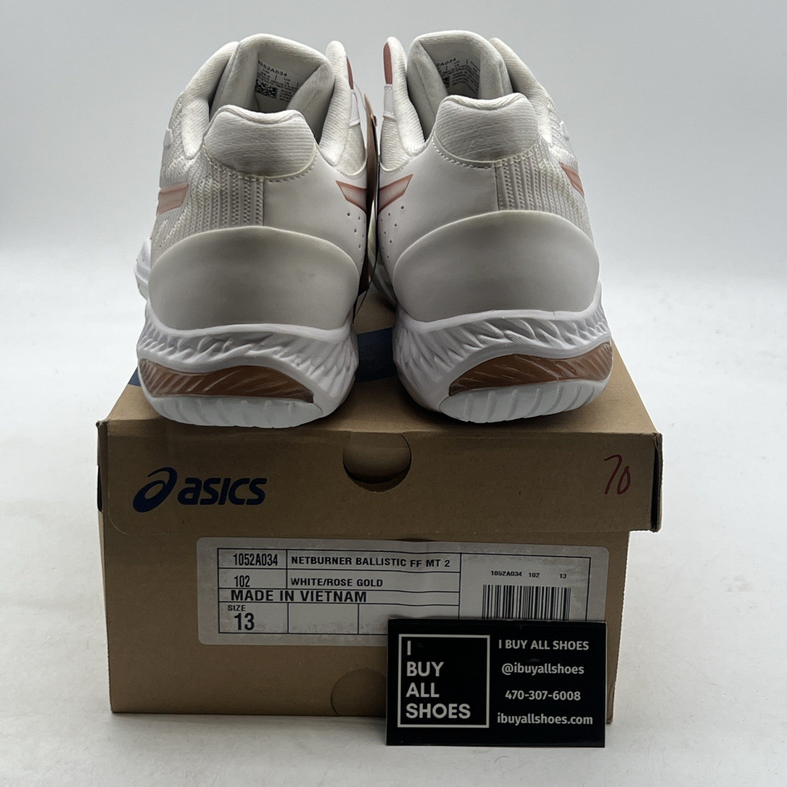 Size 13W - ASICS W Netburner Ballistic FlyteFoam 2 Volleyball Shoes (1052A034)