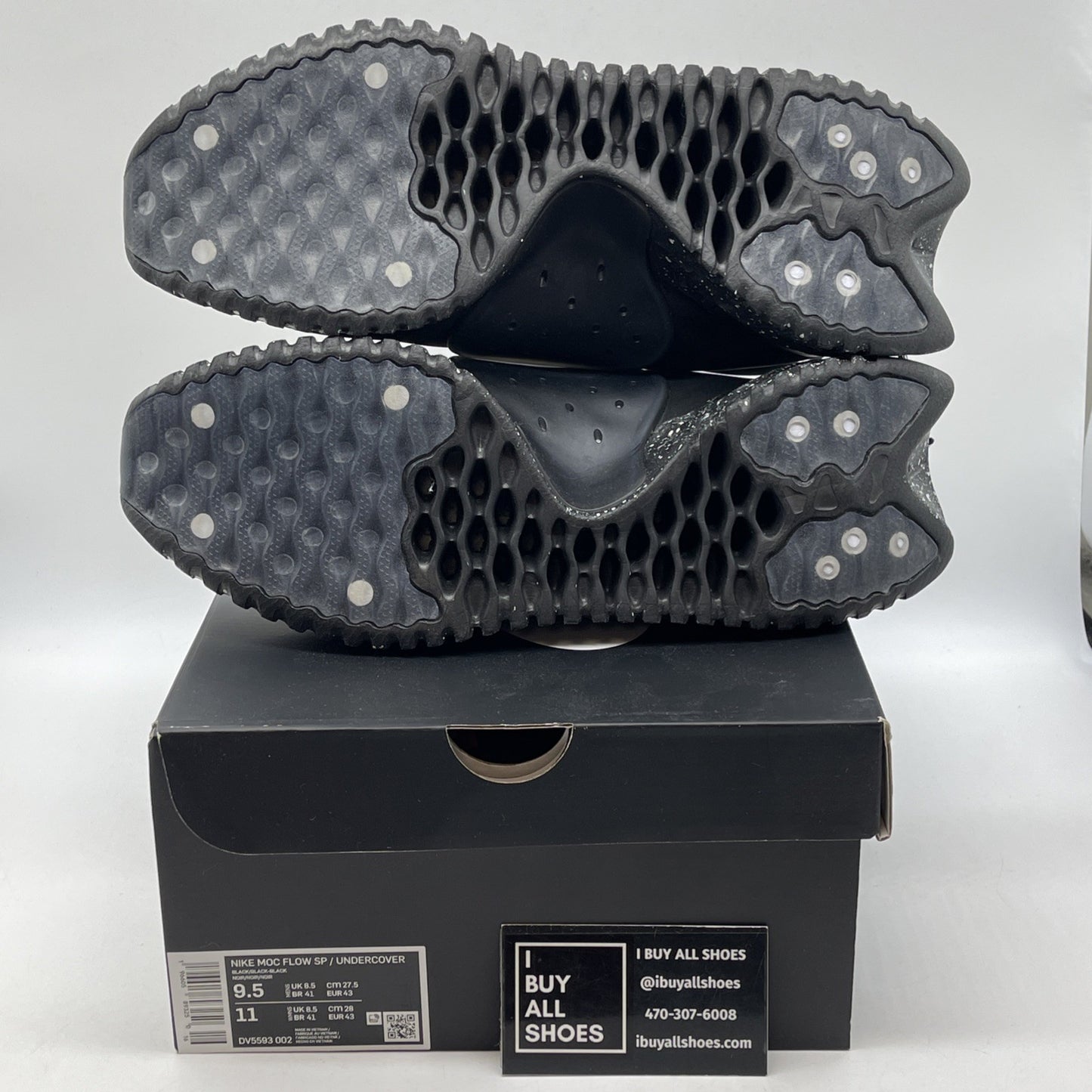 Size 9.5 - Nike Undercover x Moc Flow Black Suede (DV5593-002)