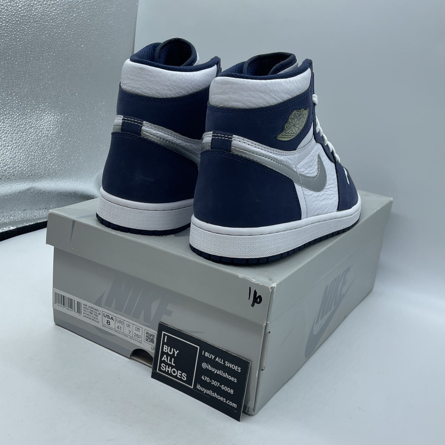 Size 8 - Jordan 1 Retro High CO.JP Midnight Navy Suede Leather (DC1788-100)