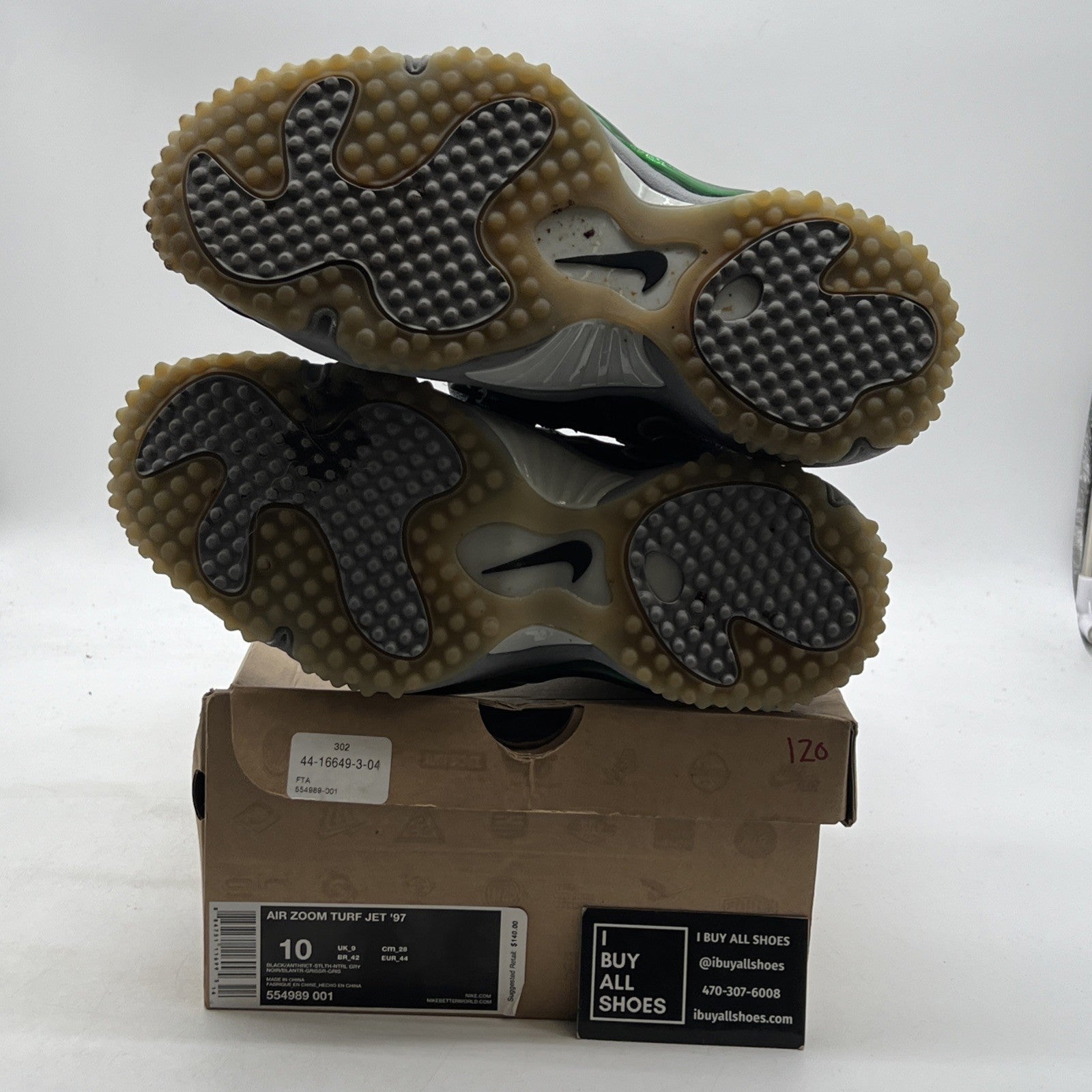 Size 10 - Nike Air Zoom Turf Jet 97 Packers 2013 (554989-001)