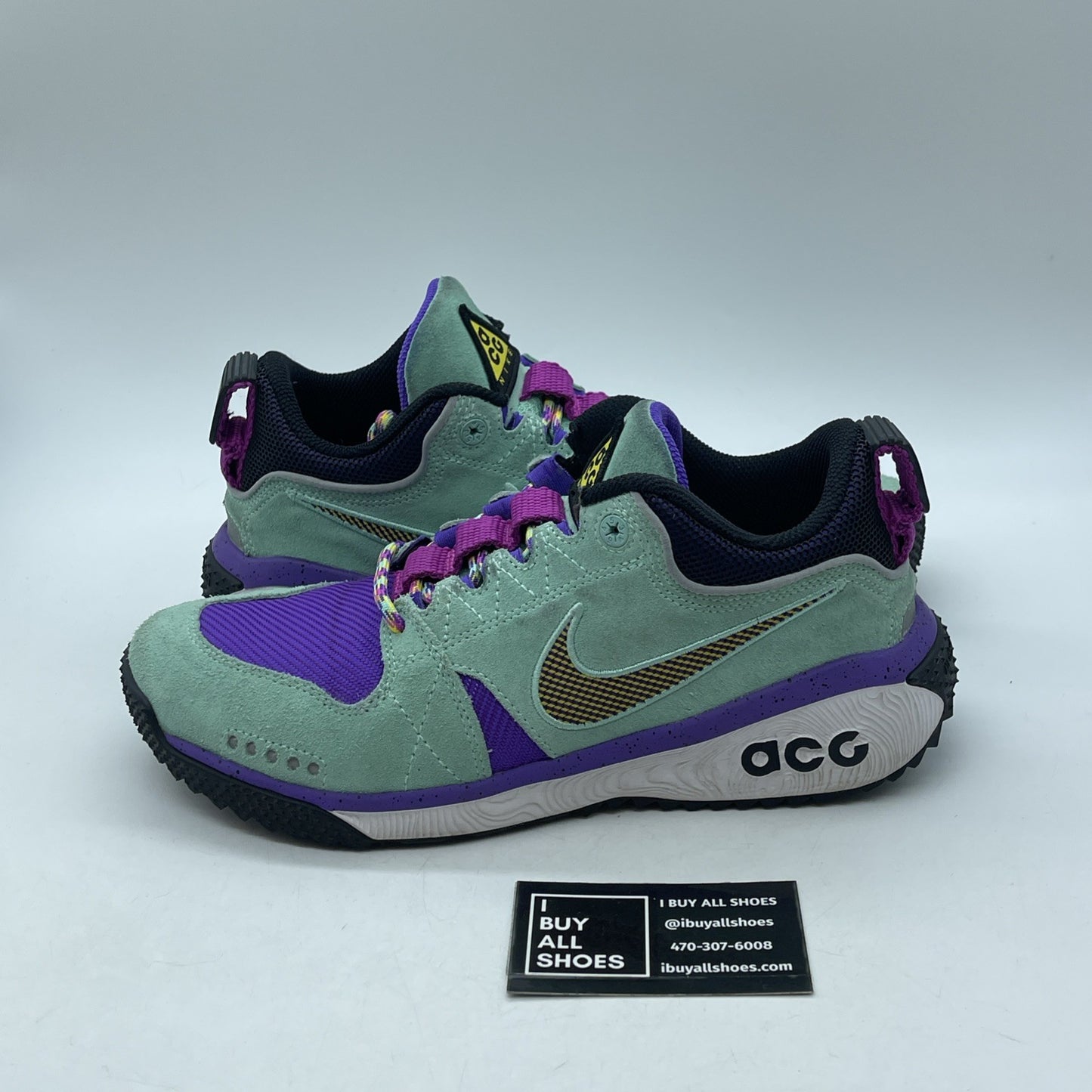 Size 9 - Nike ACG Dog Mountain Emerald Rise Purple Blue Suede (AQ0916-300)