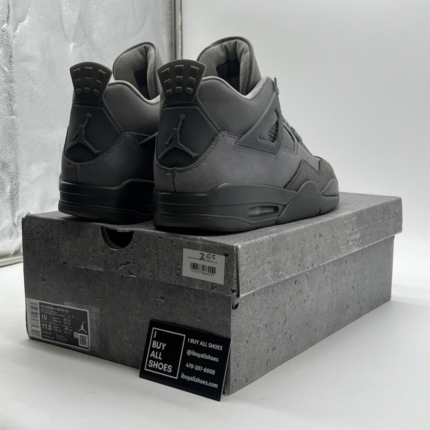 Size 10 - Air Jordan 4 Retro SE Wet Cement (FQ7928-001)