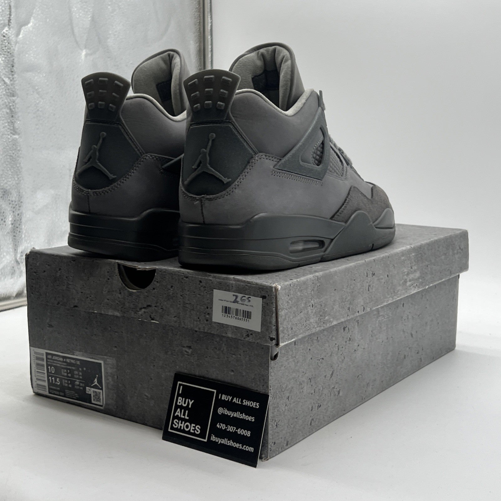 Size 10 - Air Jordan 4 Retro SE Wet Cement (FQ7928-001)