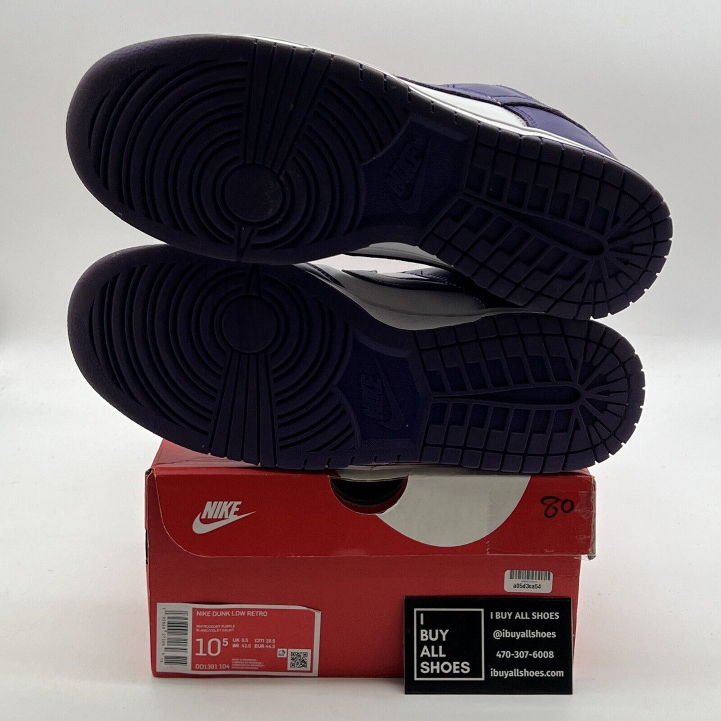 Size 10.5 - Nike Dunk Low Retro Court Purple 2022 (DD1391-104)