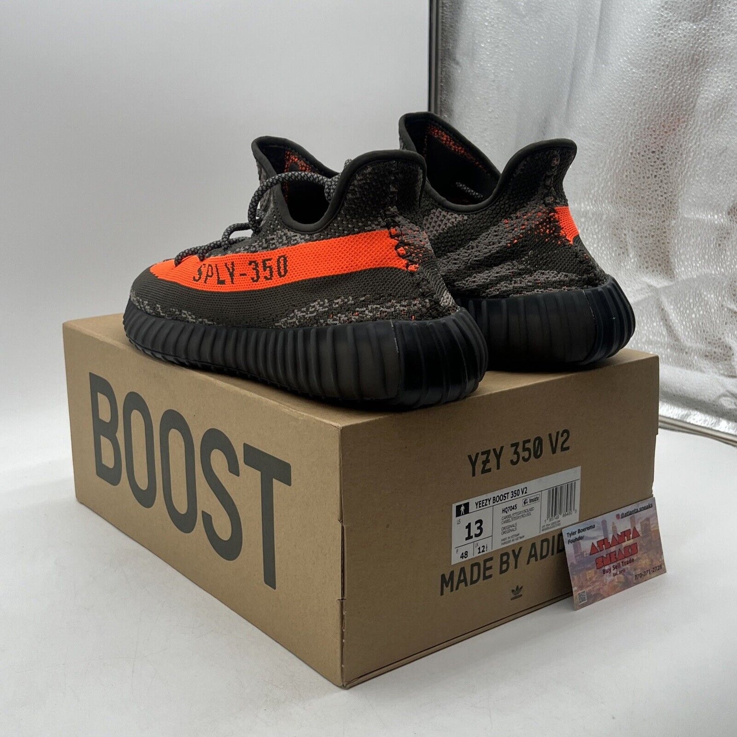 Size 13 - adidas Yeezy Boost 350 V2 Low Carbon Beluga (HQ7045)