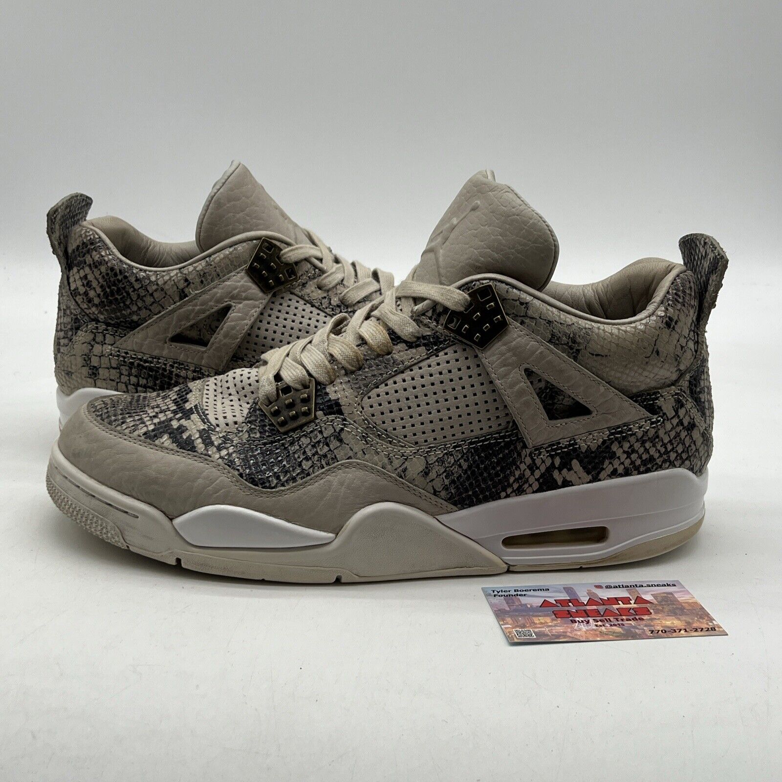 Size 11.5 - Air Jordan 4 Retro Premium Snakeskin (819139-030)