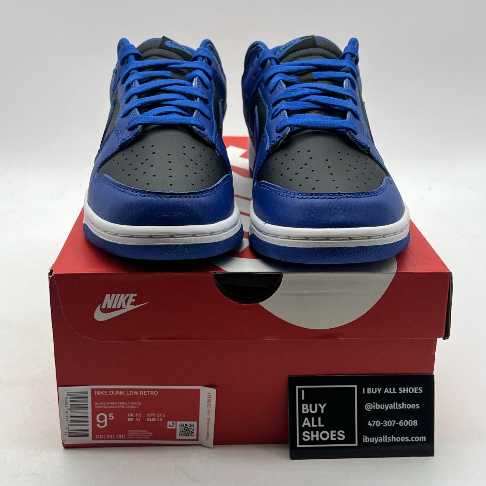 Size 9.5 - Nike Dunk Low Hyper Cobalt (DD1391-001)