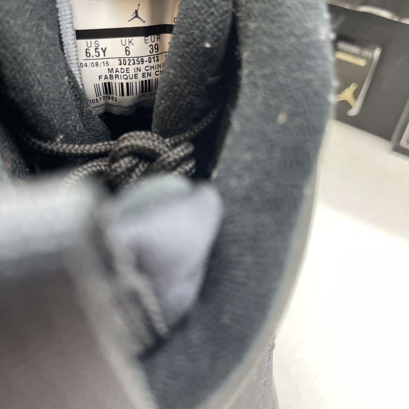 Size 6.5 (GS) - Air Jordan 9 Retro Mid Anthracite 2015 (302359-013)