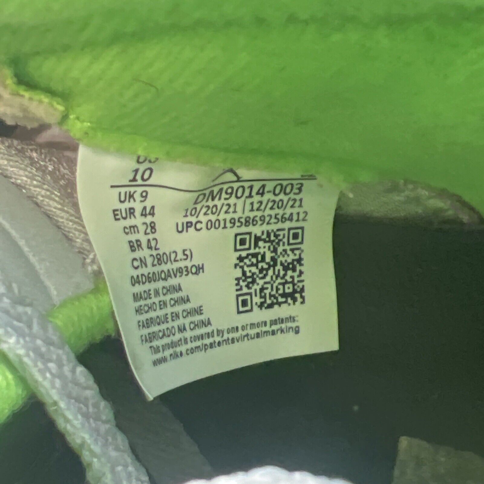 Size 10 - Jordan 5 Retro Green Bean Grey (DM9014-003)