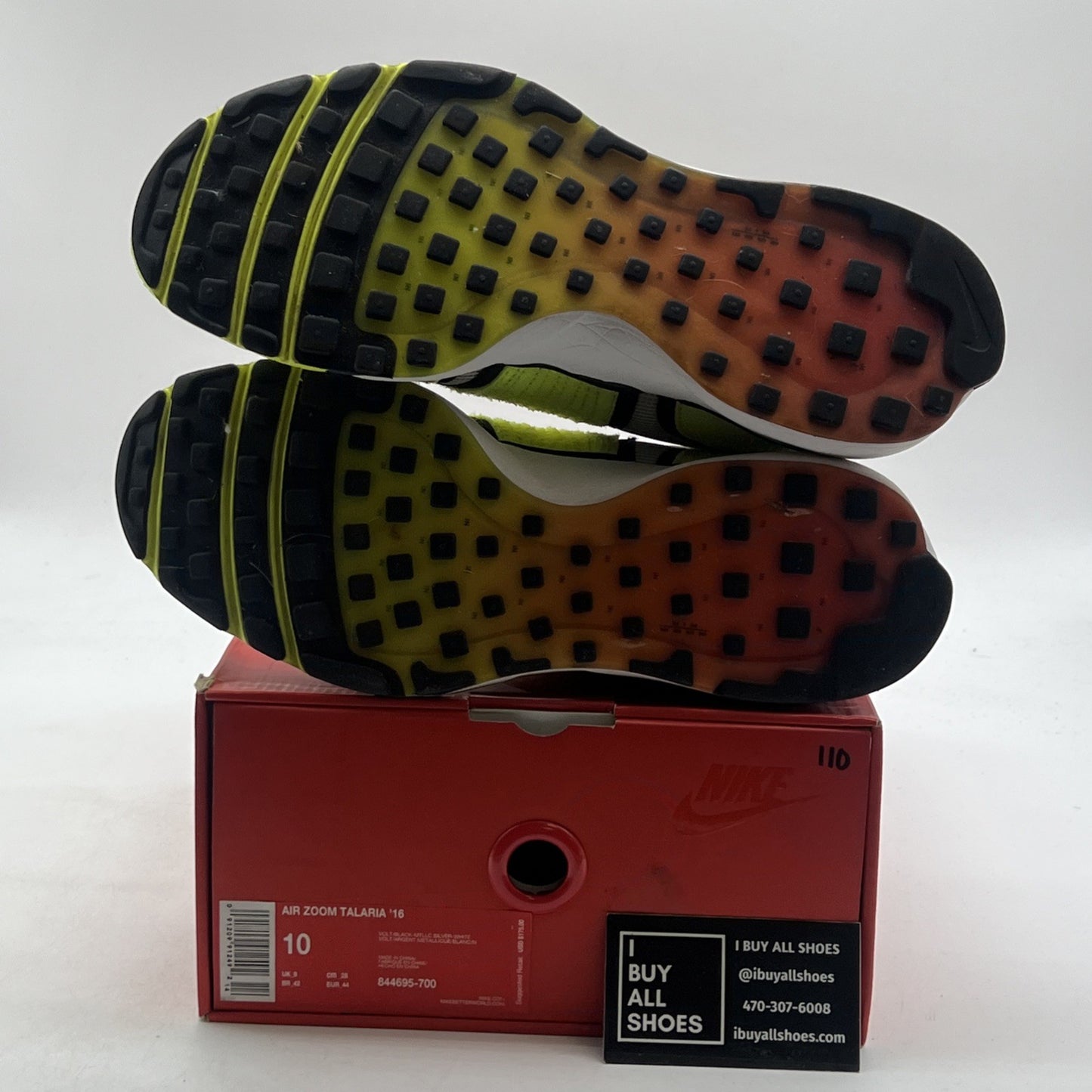 Size 10 - Nike Air Zoom Talaria '16 Volt (844695-700)