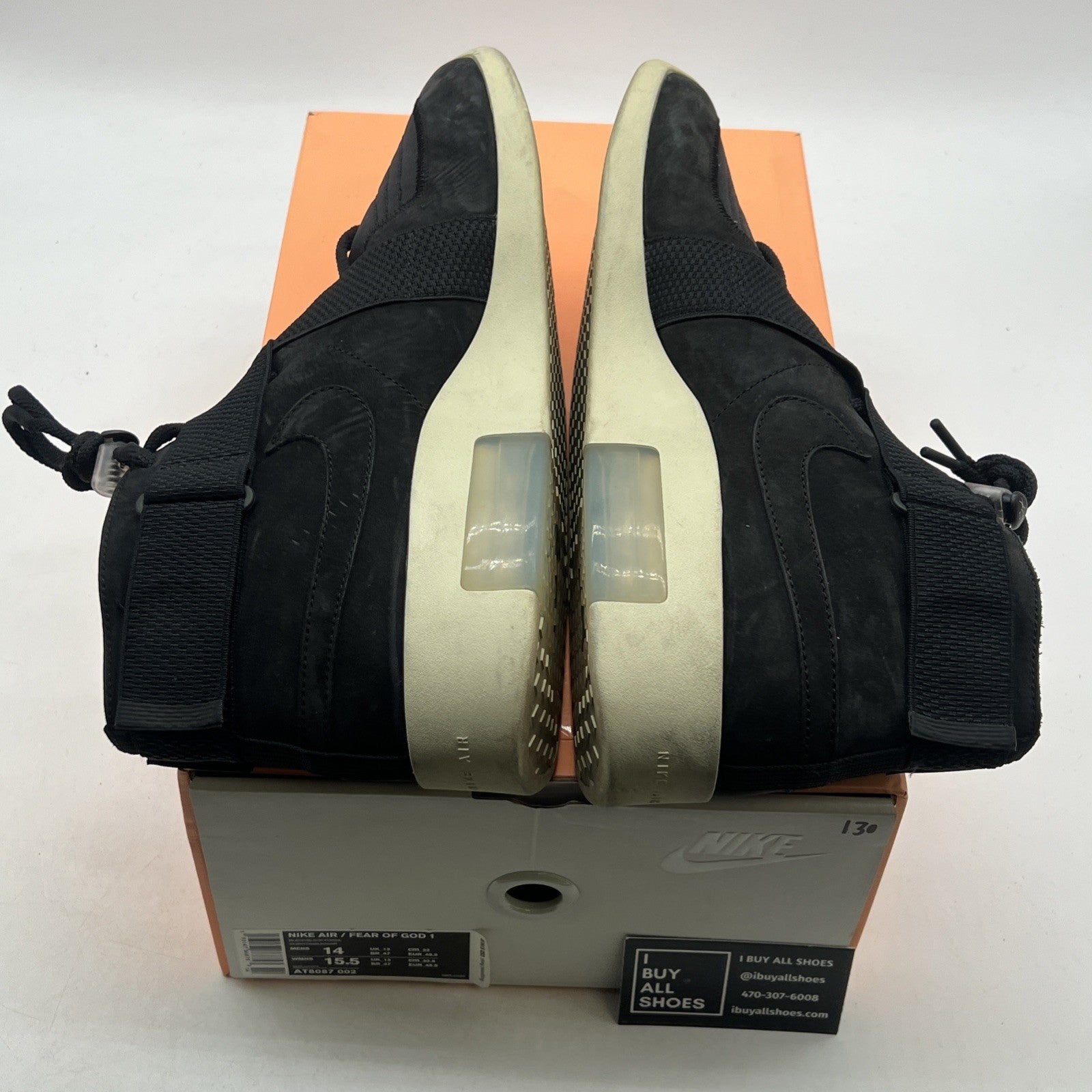 Size 14 - Nike Air Fear Of God Raid Black (AT8087-002)