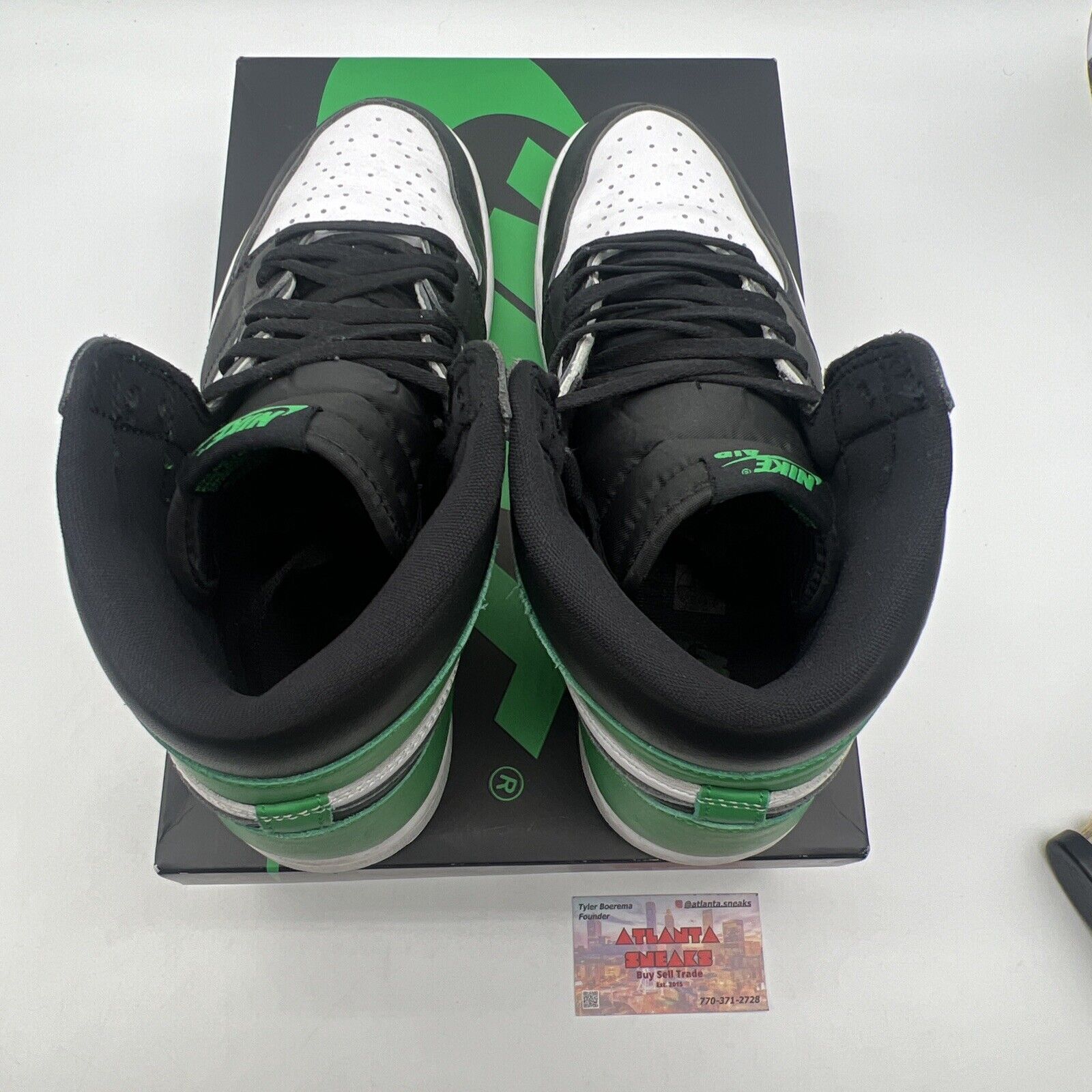 Size 11.5 - Air Jordan 1 Retro OG High Lucky Green Black White (DZ5485-031)