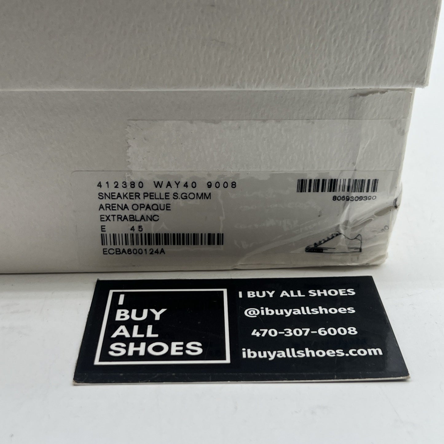 Size 45 - Balenciaga Triple S Sneaker White W (412380-WAY40-9008)