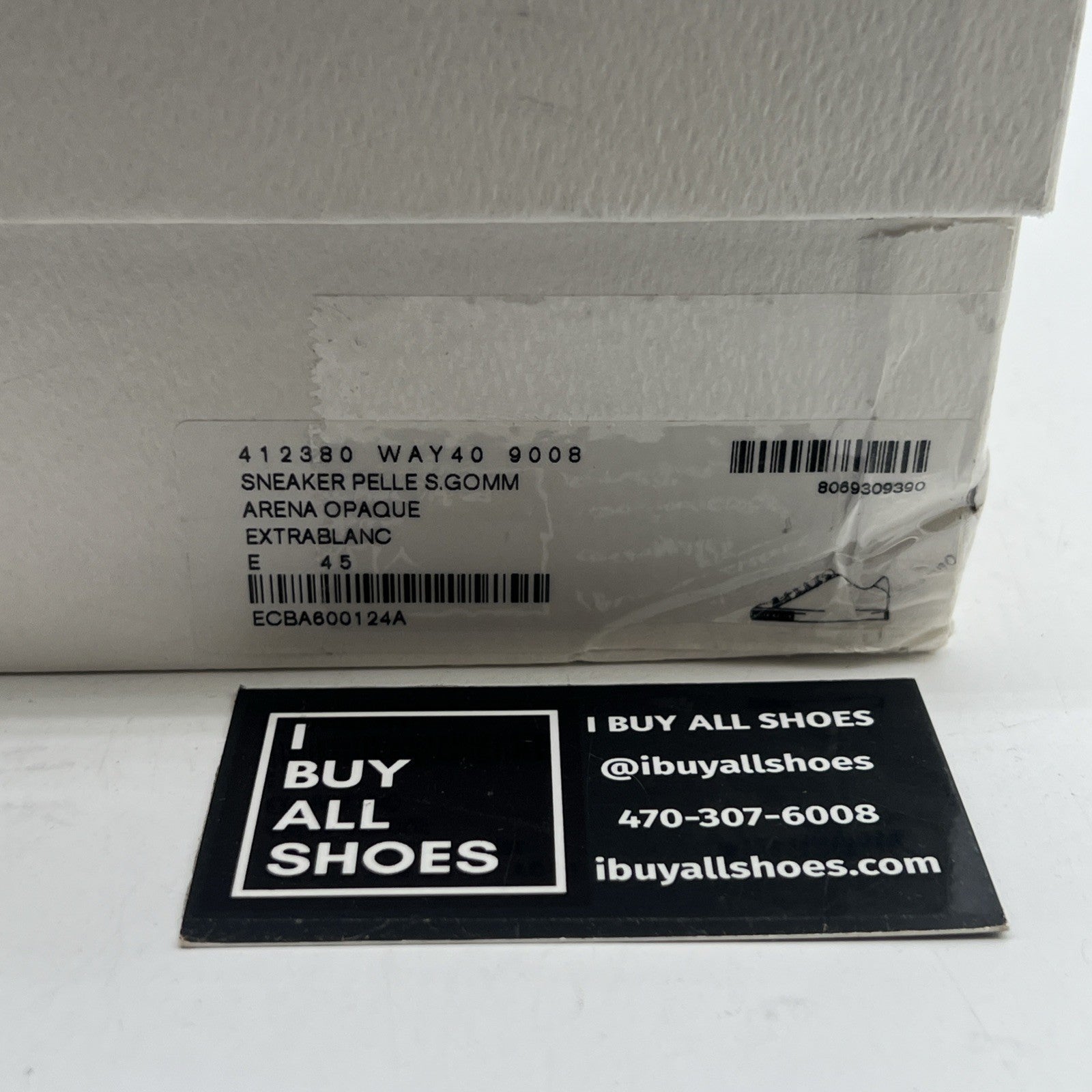 Size 45 - Balenciaga Triple S Sneaker White W (412380-WAY40-9008)