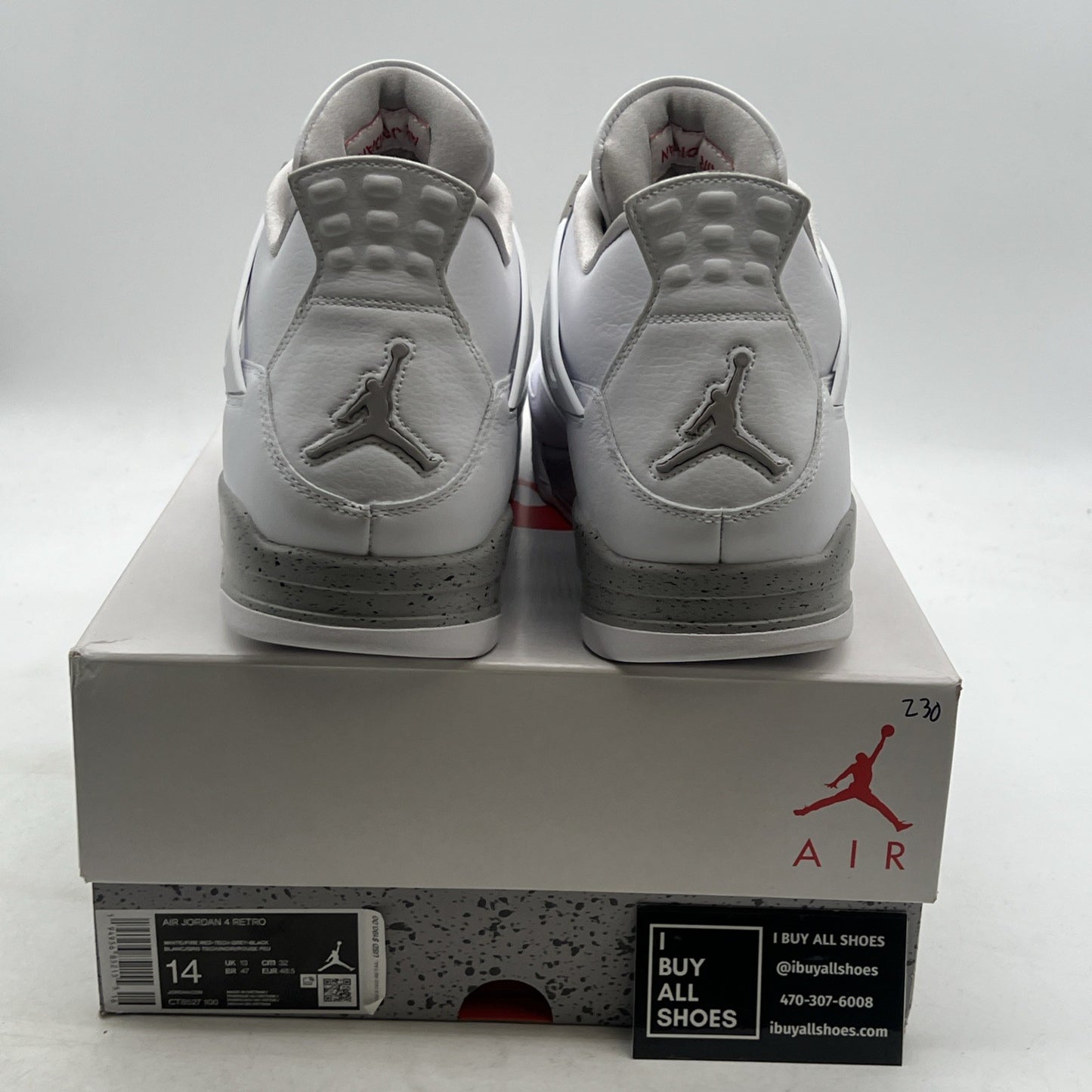 Size 14 - Air Jordan 4 Retro Mid White Oreo (CT8527-100)