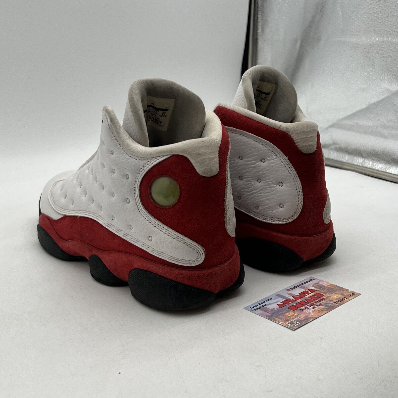 Size 11 - Jordan 13 Retro Chicago 2017 White Red Leather Suede (414571-122)