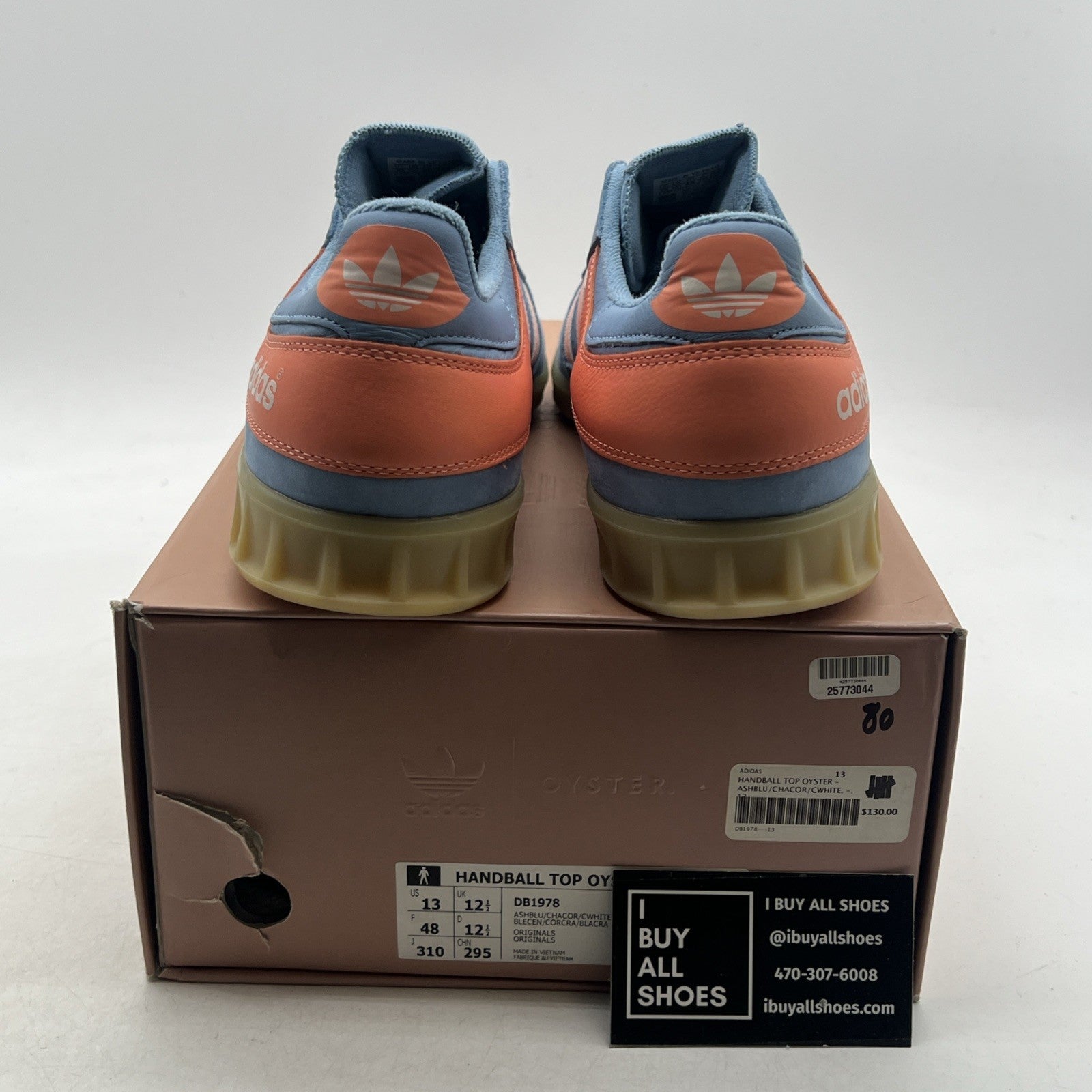 Size 13 - Adidas Oyster Holdings x Handball Top Ash Blue (DB1978)