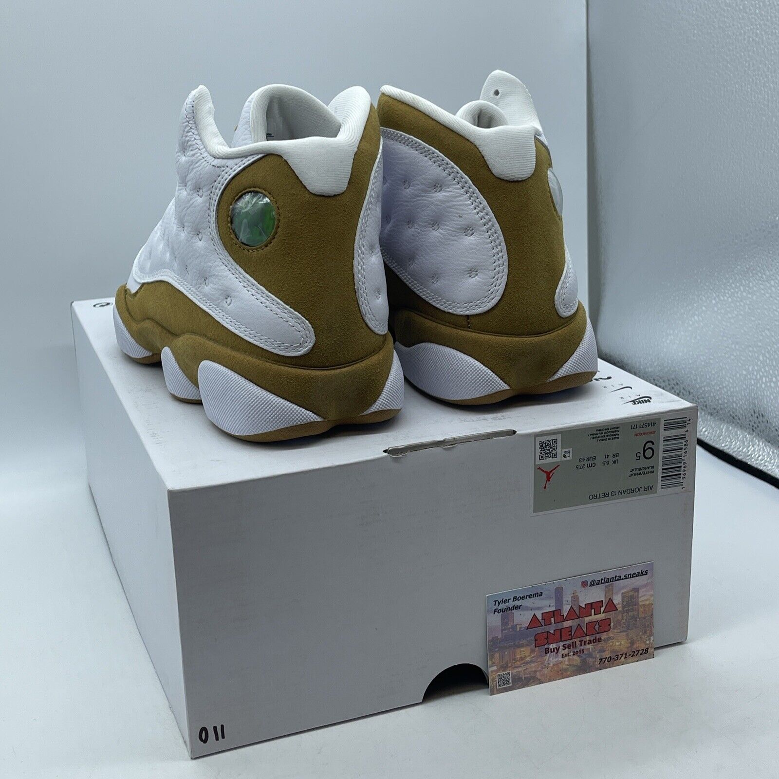 Size 9.5 - Air Jordan 13 Retro 2023 Wheat White Suede Leather (414571-171)