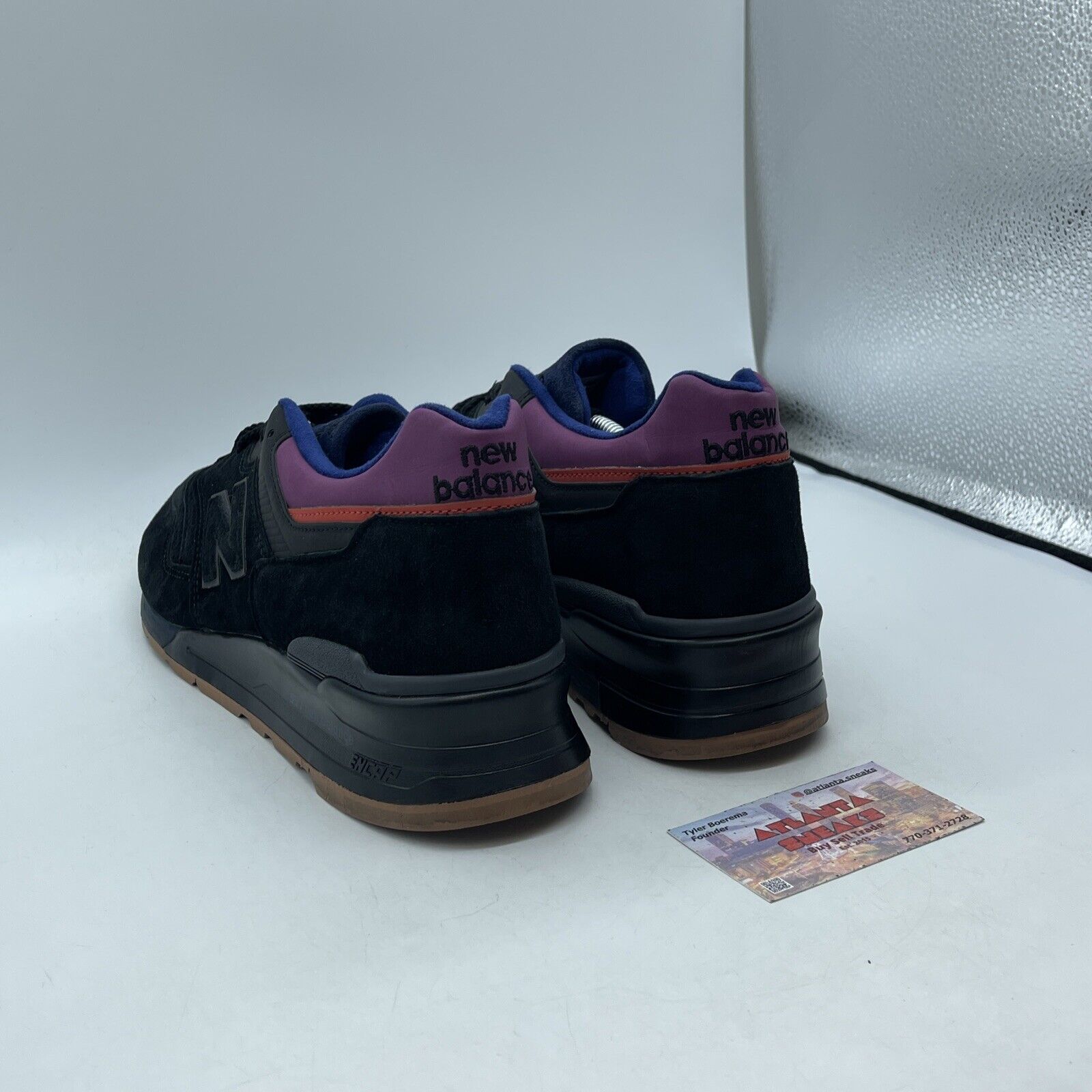 Size 12 - New Balance 997 Black Purple Suede Red Brown (M997CSS)