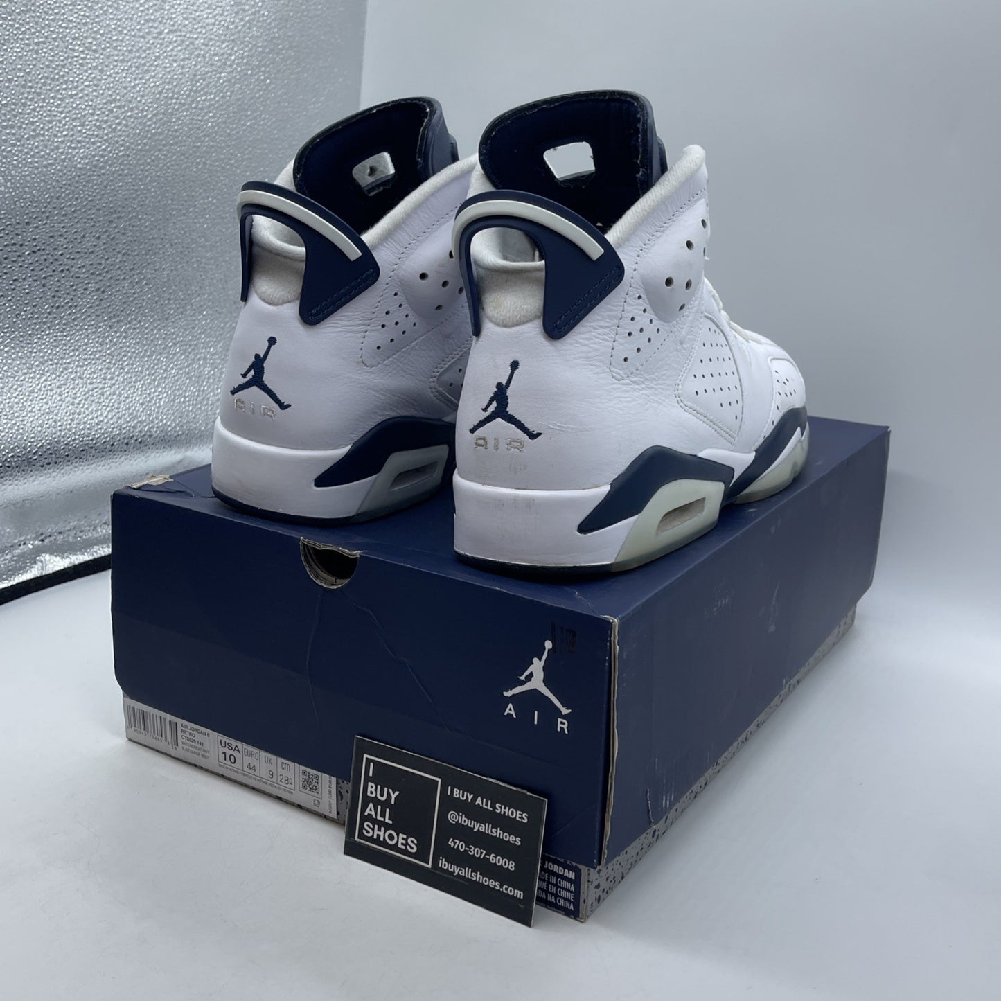 Size 10 - Air Jordan 6 Retro Midnight Navy (CT8529-141)