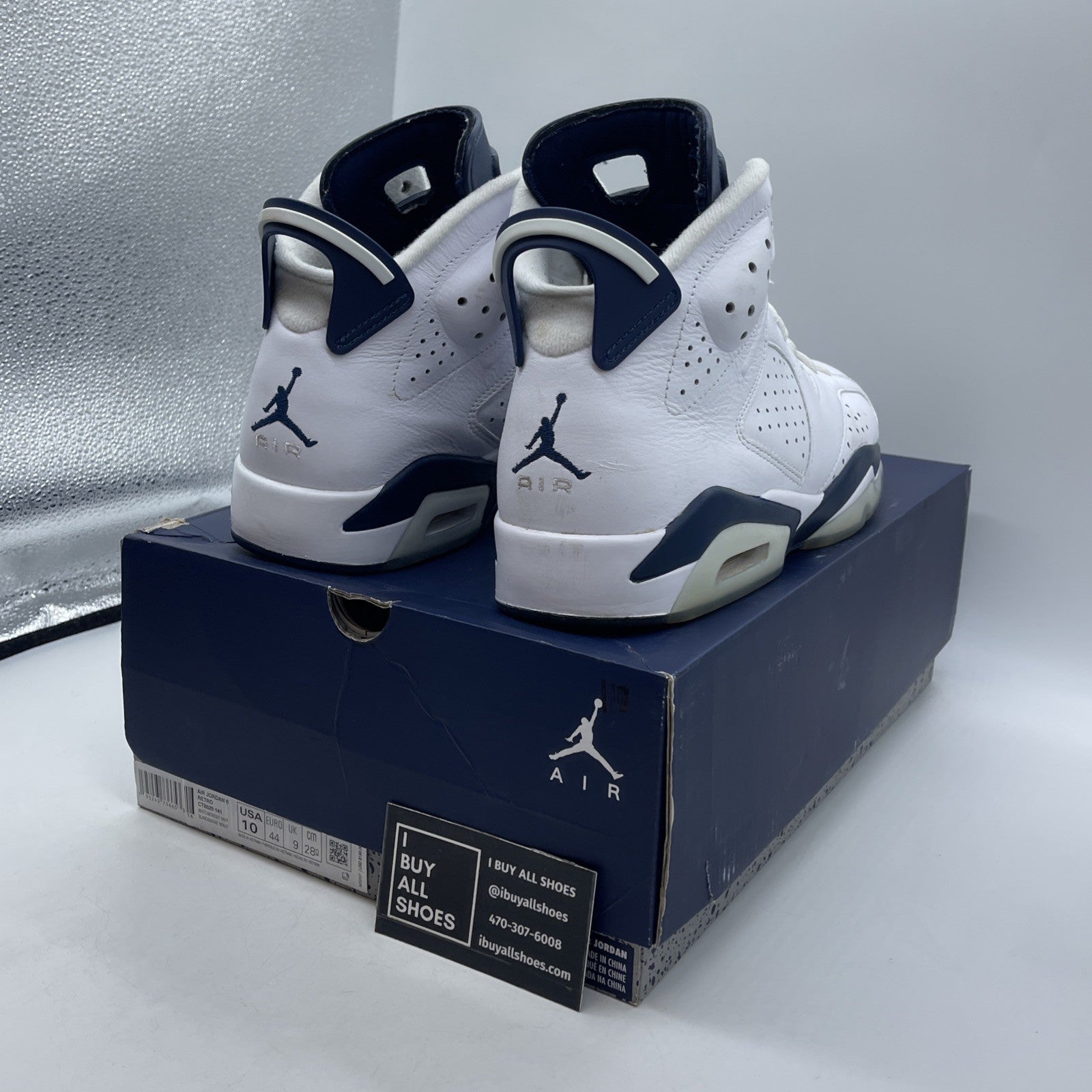 Size 10 - Air Jordan 6 Retro Midnight Navy (CT8529-141)