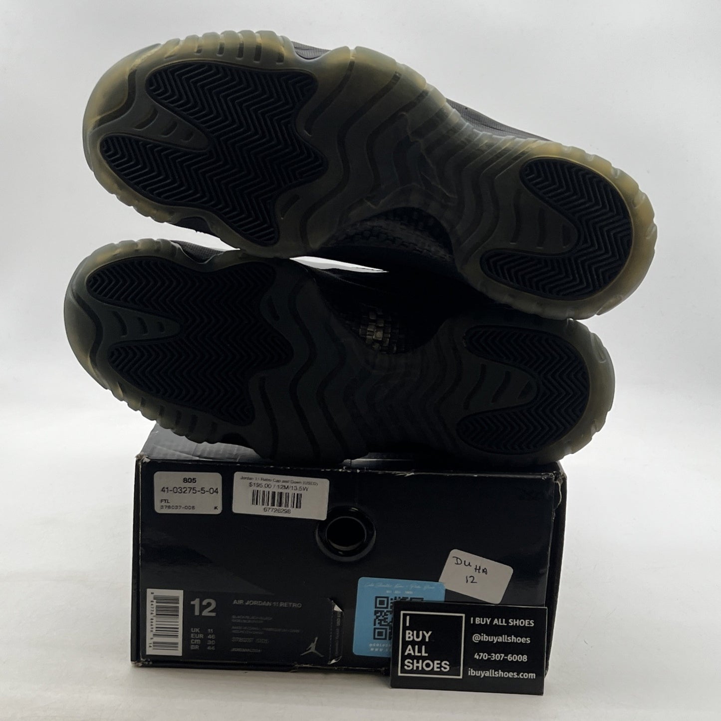 Size 12 - Air Jordan 11 Retro Cap and Gown 2018 (378037-005)