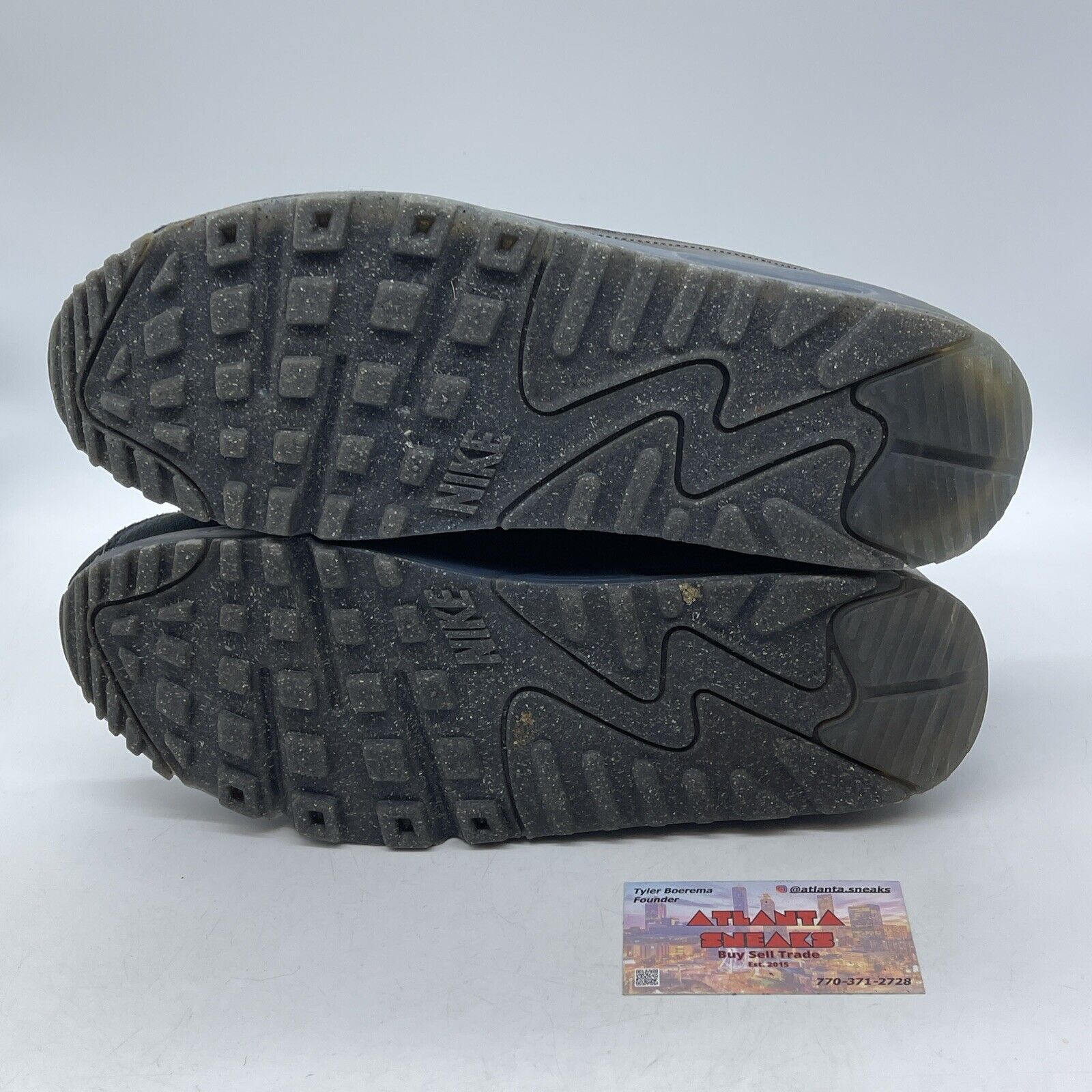 Size 12 - Nike Air Max Terrascape 90 Triple Black Suede Leather (DQ3987-002)