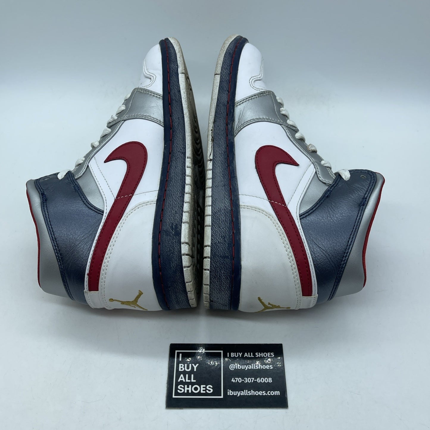 Size 8.5 - Air Jordan 1 Retro Olympic White Silver (136085-161)