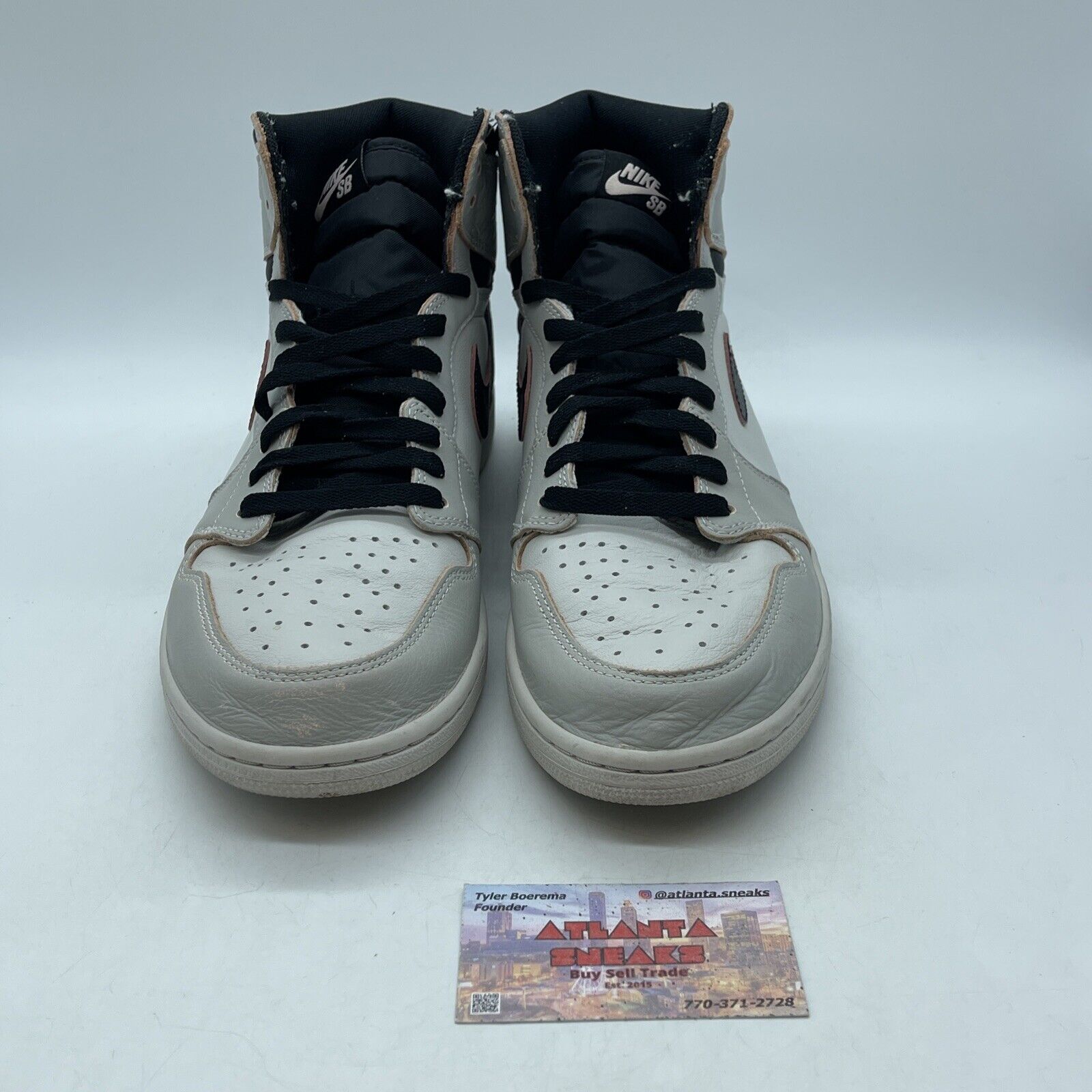 Size 11.5 - Air Jordan 1 Retro SB High NYC to Paris Grey Leather (CD6578-006)