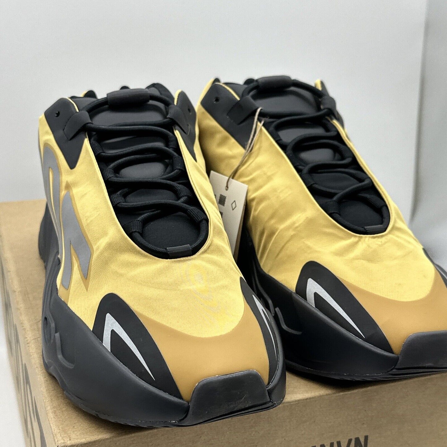 Size 13 - Yeezy Boost 700 MNVN Honey Flux Yellow Black Silver Reflective Nylon