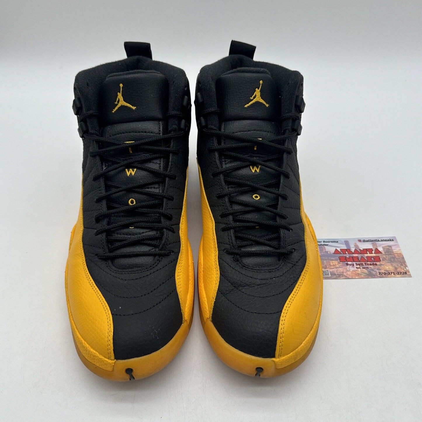 Size 11.5 - Jordan 12 Retro University Gold 2020 Black Leather Jumpman Steelers