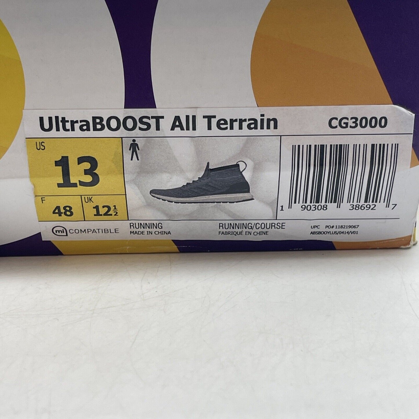 Size 13 - adidas UltraBoost ATR Mid Grey White (CG3000)