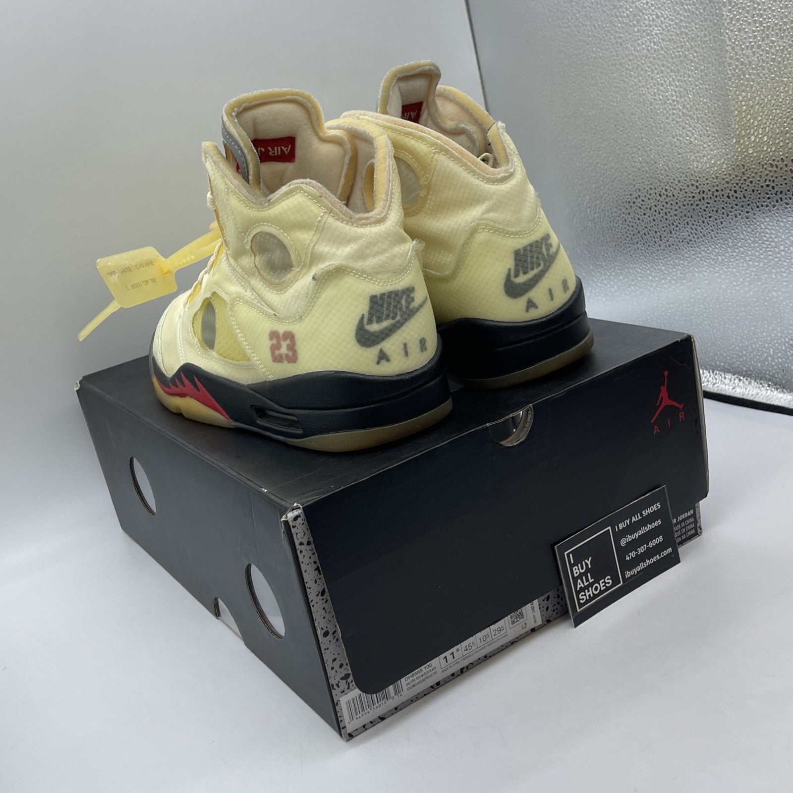 Size 11.5 - Air Jordan 5 SP x Off-White Mid Sail (DH8565-100)