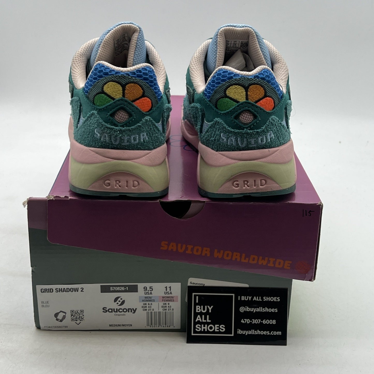 Size 9.5 - Jae Tips x Saucony Grid Shadow 2 What's the Occasion - Wear To A Date