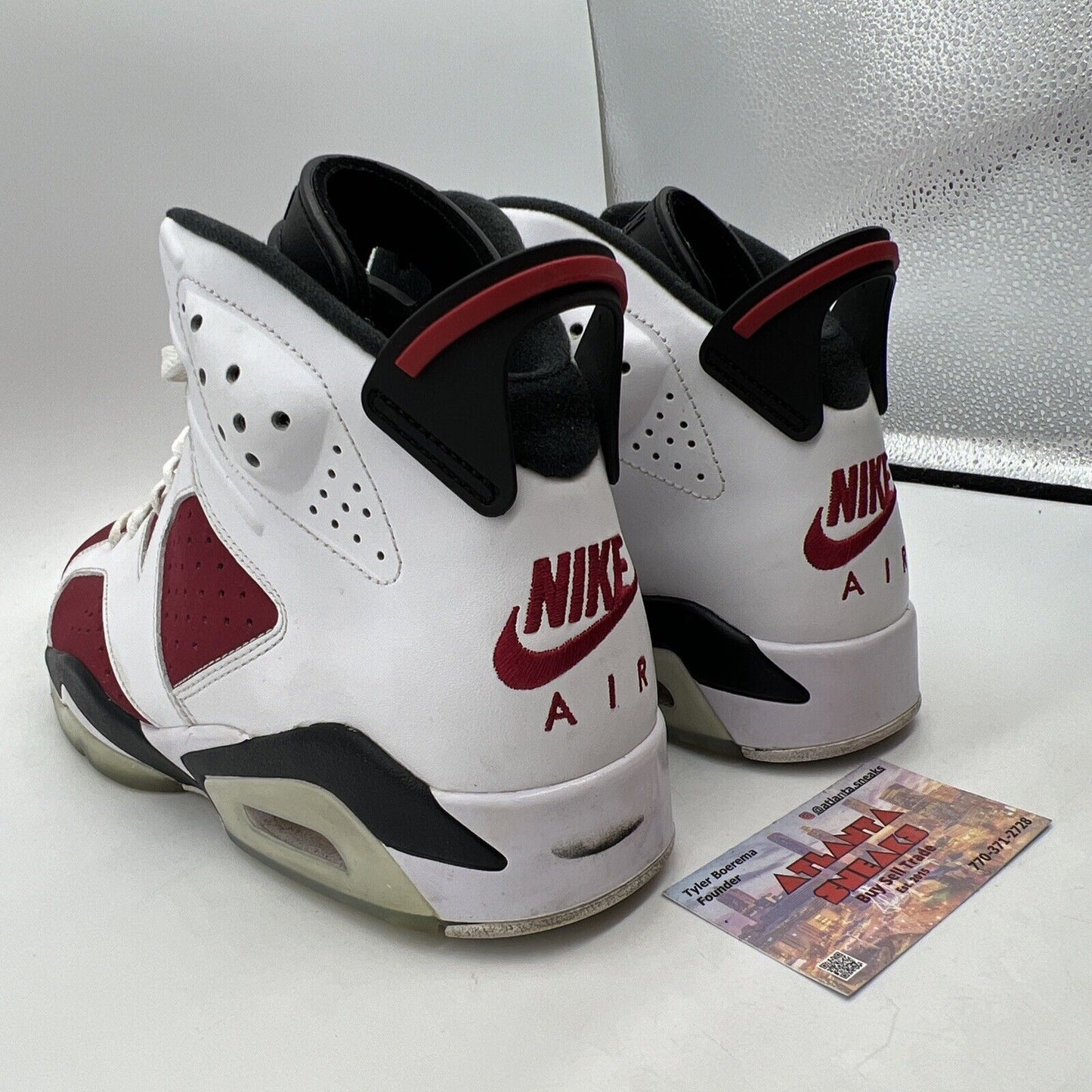 Size 9.5 - Jordan 6 Retro OG Mid Carmine White Leather Suede (CT8529-106)