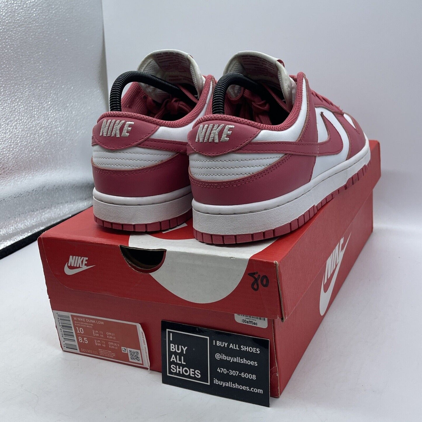Size 10W - Nike Dunk Low Archeo Pink White Leather Suede (DD1503-111)