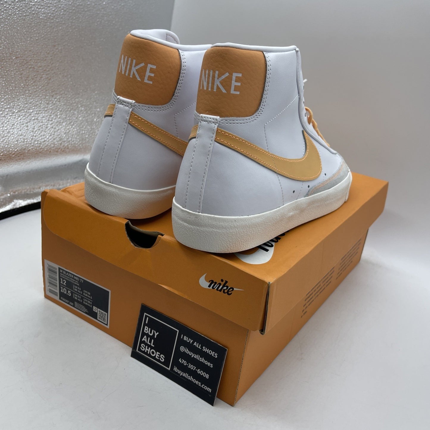 Size 13W - Nike Blazer '77 Mid White Peach (FD0287-100)