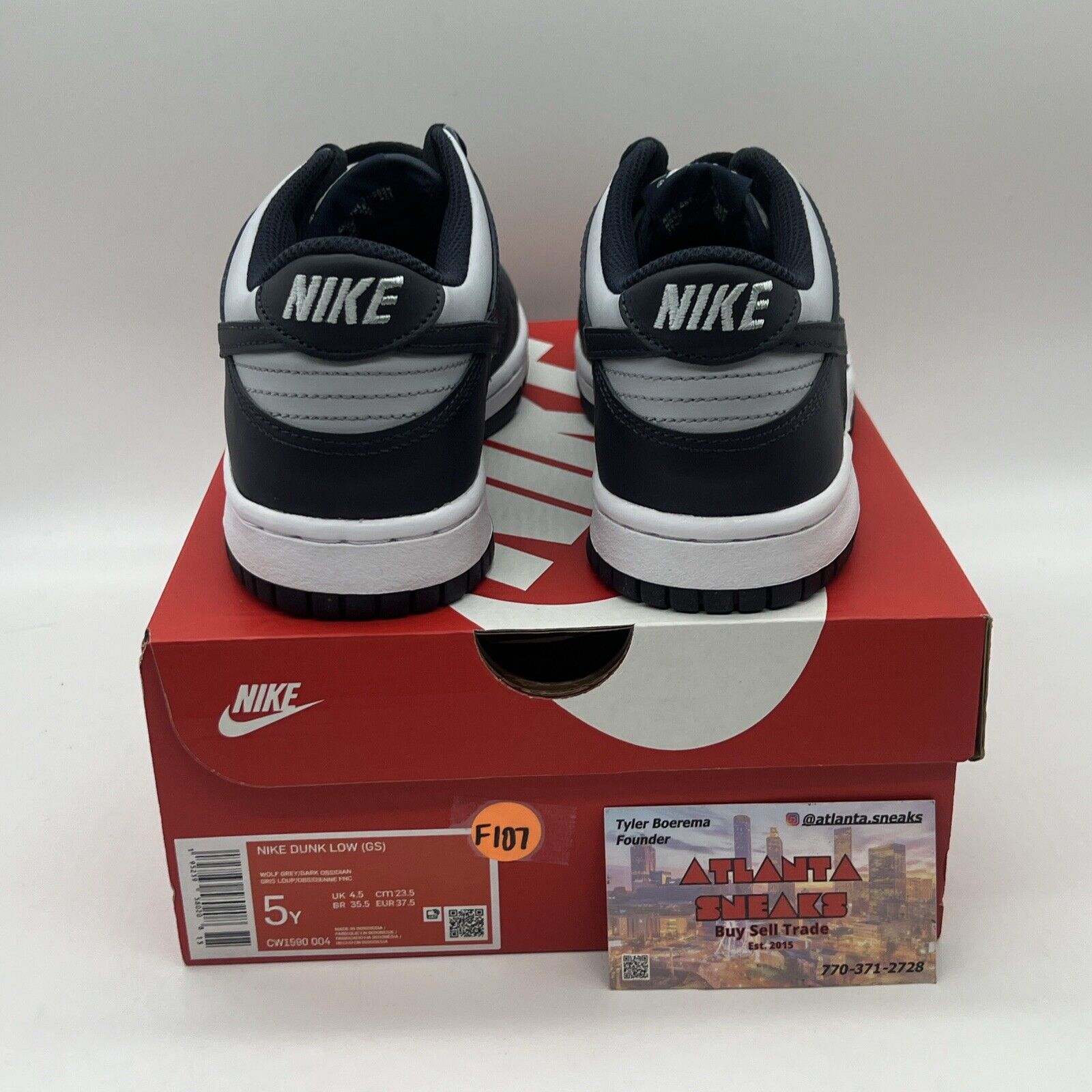 Size 5Y - Dunk Low Georgetown CW1590-004 Brand New Og All